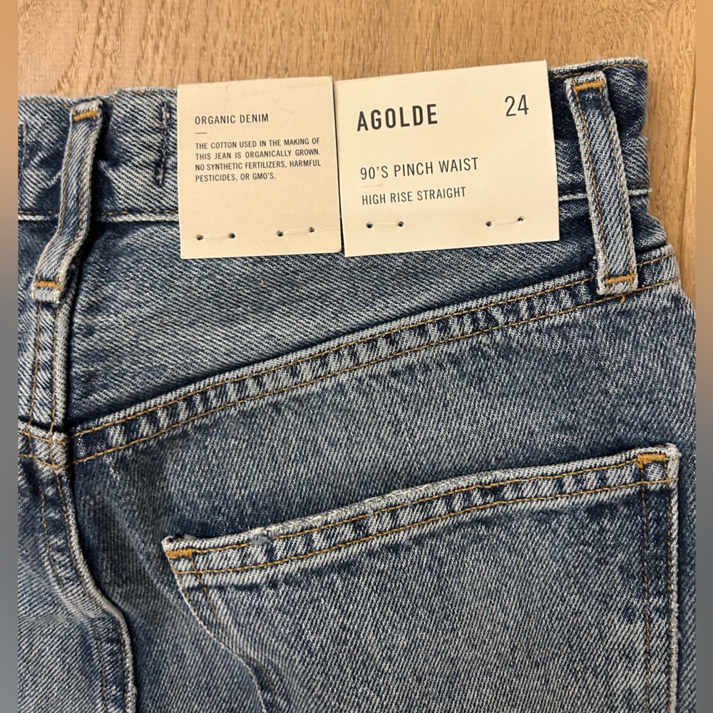Agolde 90’s pinch Jeans, never worn Sz 24 NWT